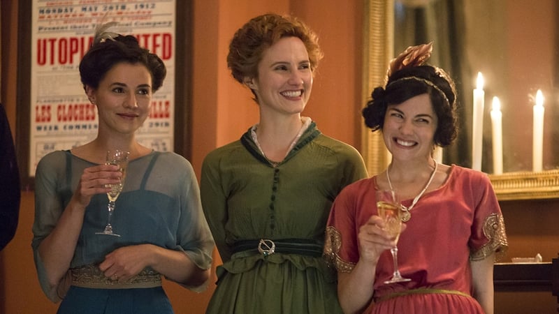 Charlie Murphy (left), Ruth Bradley and Sarah Greene in Rebellion