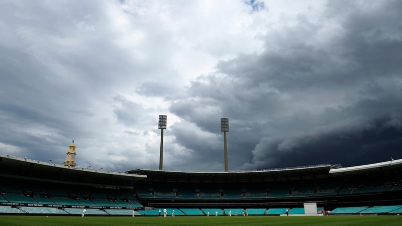 Storm clouds seen over Sydney Cricket Grounds