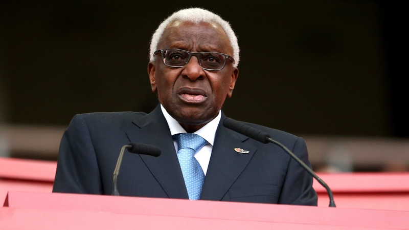 Lamine Diack is being investigated over an alleged payment to cover up doping offences by Russian athletes.