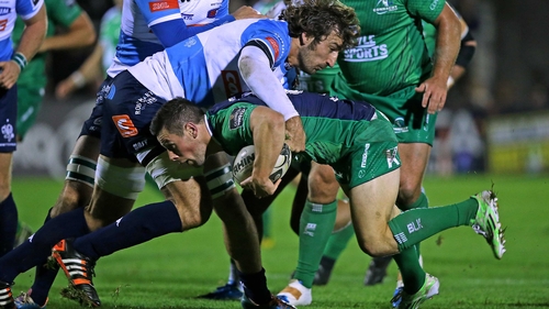 Connacht's John Cooney with Montauriol Jean-Francois of Benetton Treviso