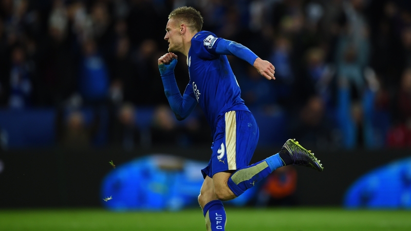 Jamie Vardy slotted home for the spot as Leicester kept up their flying form