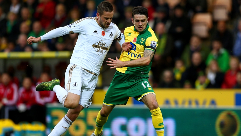 Robbie Brady helped Norwich to a rare win in the Premier League