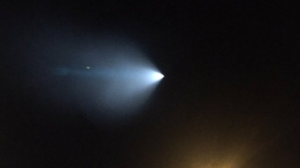 The streaking light was visible as far away as Nevada and Arizona
