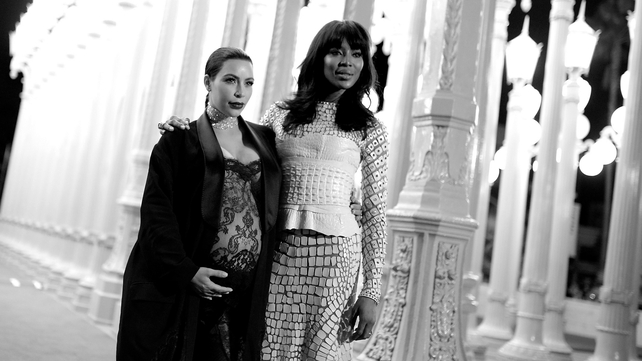 Kim Kardashian and Naomi Campbell
