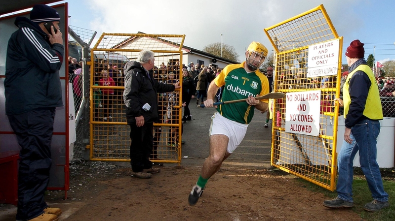 Craughwell's Aidan Ryan runs onto the pitch