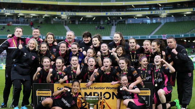 Wexford Youths Women - 2015 FAI Continental Tyres Women’s Cup winners