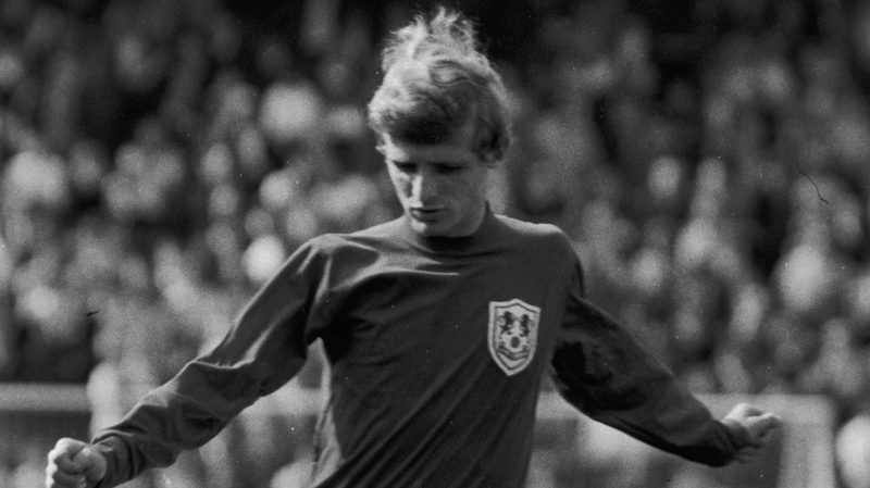 Eamon Dunphy playing for Millwall in October, 1967