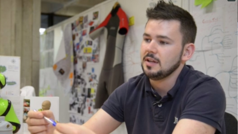 Cathal Redmond won the award for his 'Express Dive' invention