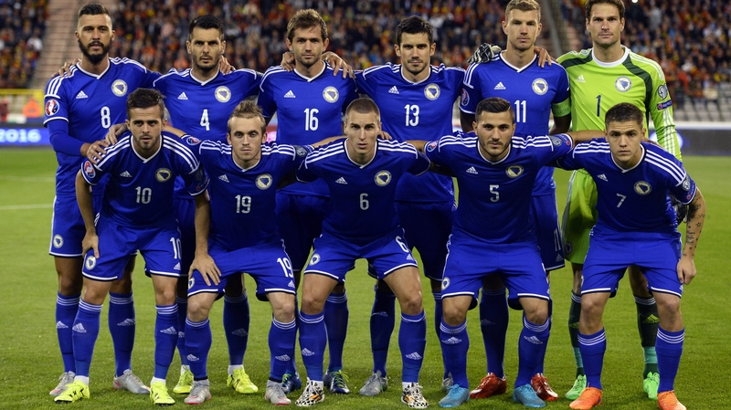 The Bosnia team that started against Belgium in September