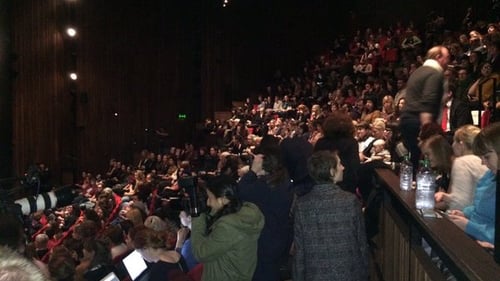 Hundreds of people gathered today in the Abbey for the event