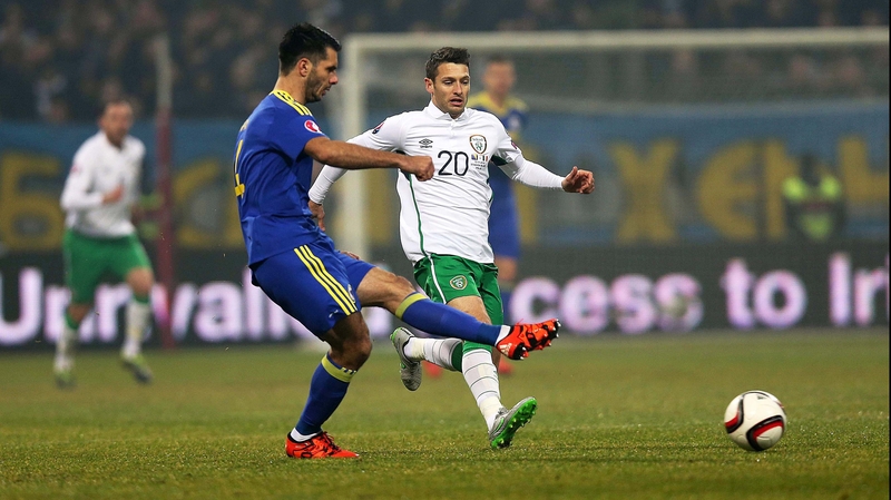 Wes Hoolahan struggled to make an impact for Ireland in the opening leg