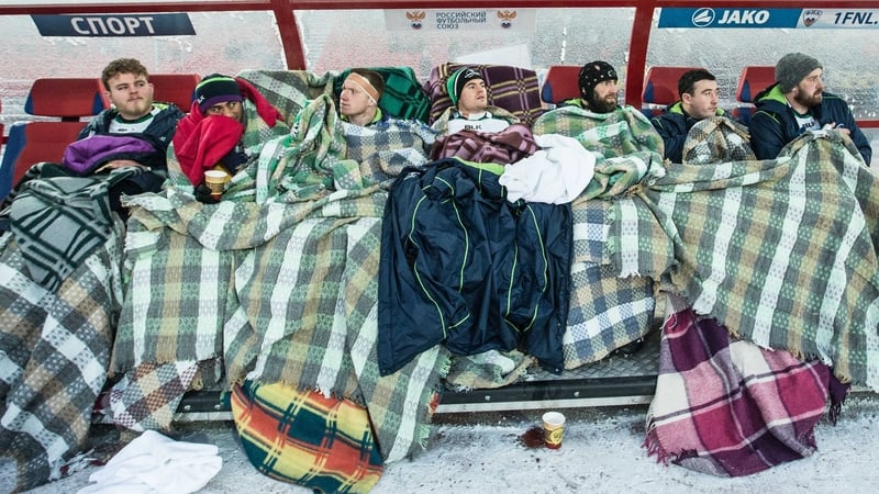 Connacht's bench does its best to stay warm