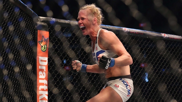 Holly Holm reacts to her stunning triumph