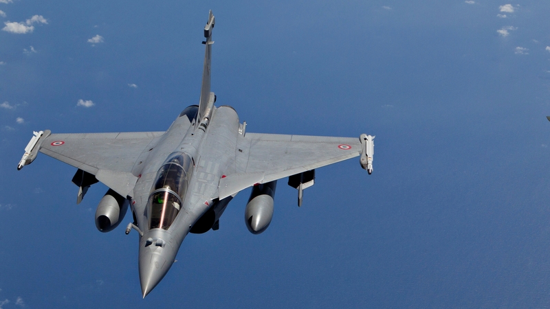 A number of French Rafale fighter jets were involved in the strikes