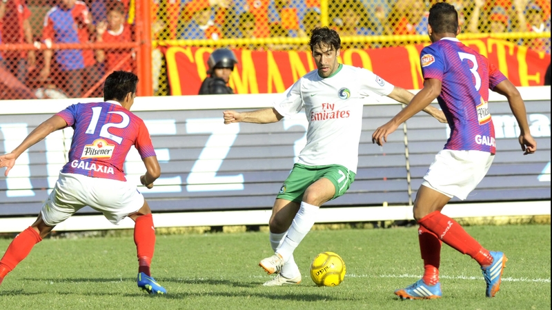 Raul in action for the New York Cosmos