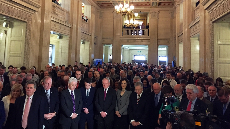 The Great Hall was packed full of MLAs and staff members to remember those who lost their lives in the Paris attacks