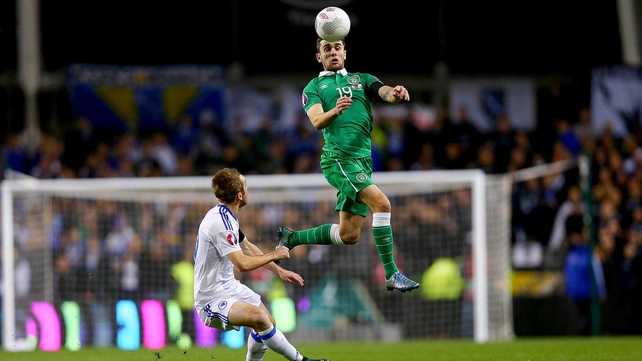 Man-of-the-match Robbie Brady was influential in Ireland getting a foothold in the game