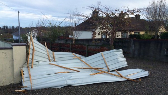 Some of the pavilion roof ended up 500m away