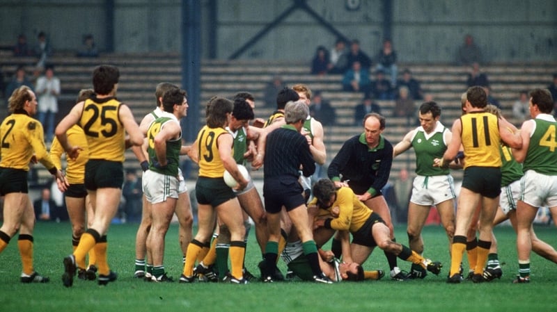 A fight breaks out during the 1987 series