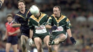 Peter Crowley gets a shot away in 2001