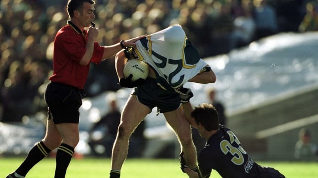 Ciaran McManus comes in for close attention during the 2000 series