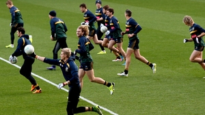 Australia go through their paces at Croke Park ahead of the one-Test series
