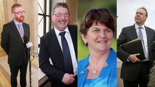 Simon Hamilton, Sammy Wilson, Arlene Foster and Nigel Dodds are among the contenders