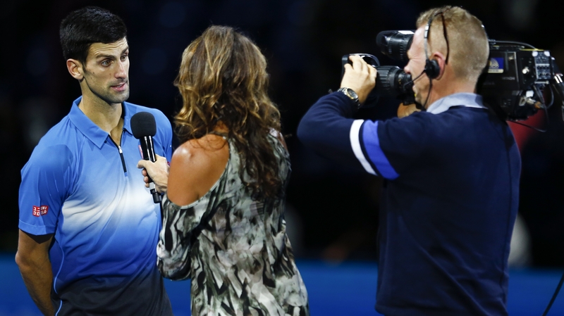 Novak Djokovic joined the Swiss in the semi-finals when he beat Tomas Berdych 6-3 7-5