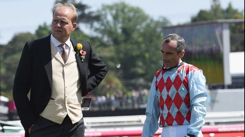 Trainer Ed Dunlop and jockey Gerald Mosse look discosolate after Red Cadeaux broke down in the Emirates Melbourne Cup
