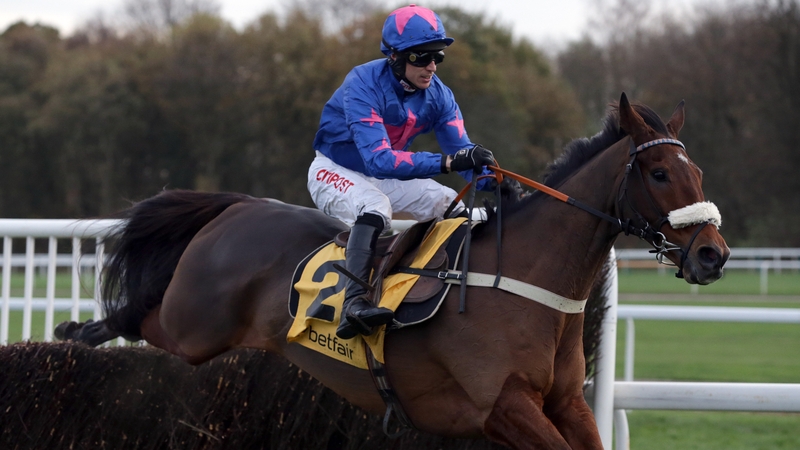Cue Card and Paddy Brennan on the way to winning the Betfair Chase