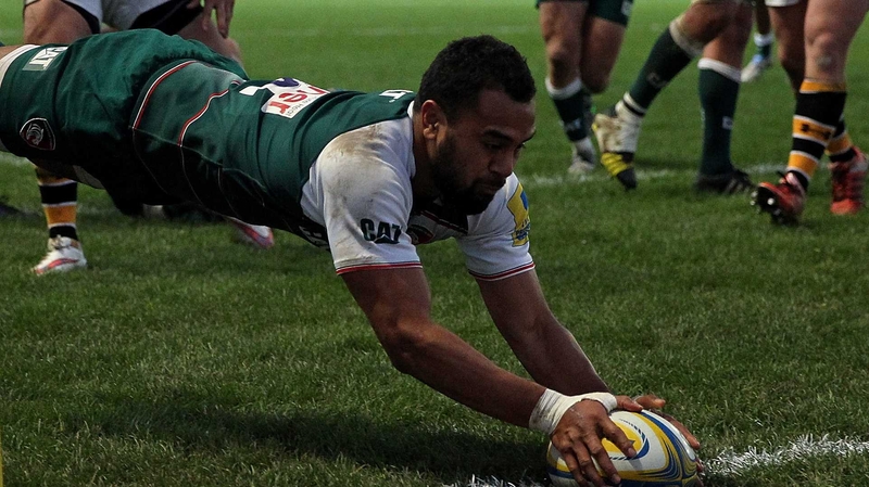 Telusa Veainu went over twice for Leicester in Italu
