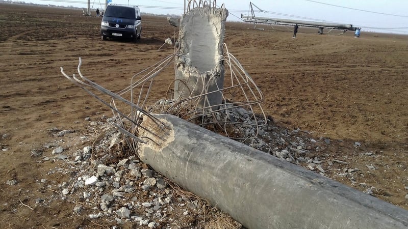 Around 1.6 million people out of a population of two million are without power in Crimea today