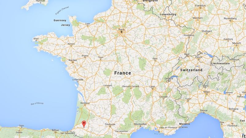 The incident happened in southwest France