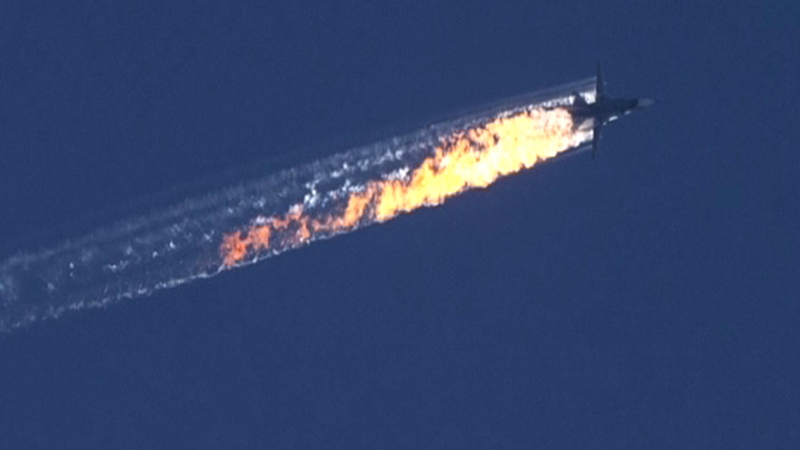 Turkish Air Force F-16s shot down a Russian jet near the Syrian border on Tuesday