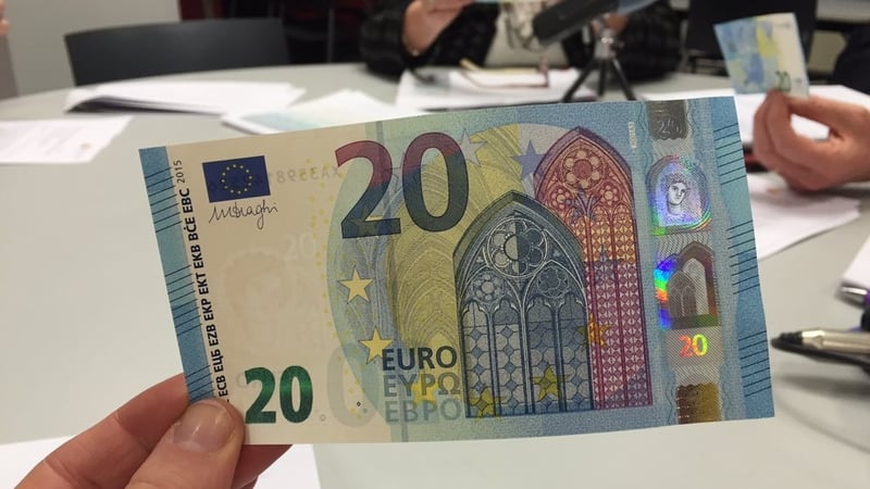 4.3 billion of the new €20 note has been produced so far