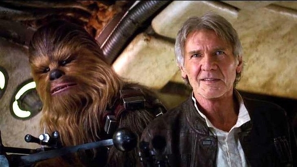 Peter Mayhew played Chewbacca, alongside Harrison Ford's Han Solo