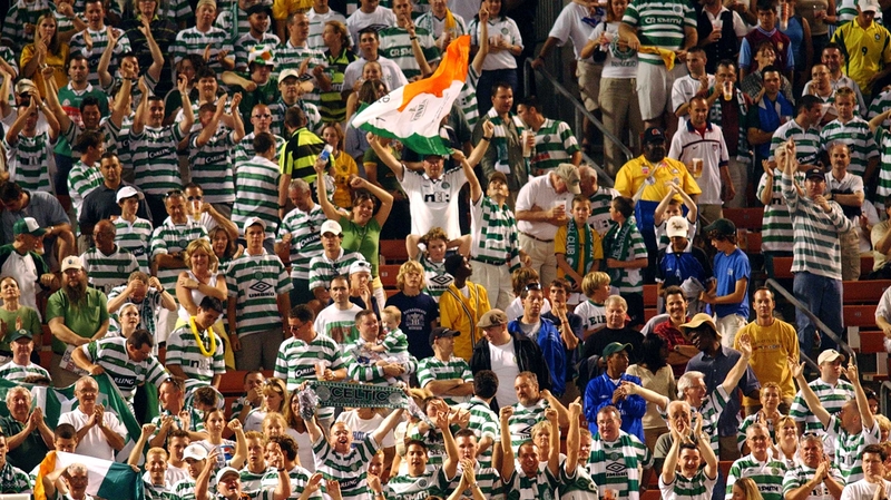 Celtic fans during a friendly match against Boca Juniors in Cleveland in 2003