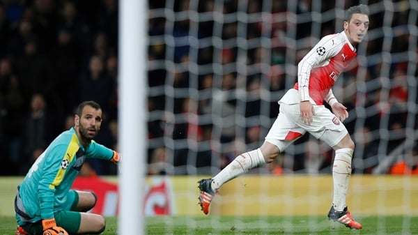 Arsenal's Ozul will be hoping he can help the Gunners find the net in Athens