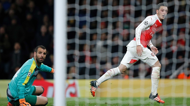 Arsenal's Ozul will be hoping he can help the Gunners find the net in Athens