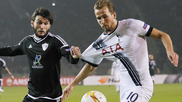 Harry Kane scored his ninth goal in six games against Qarabag