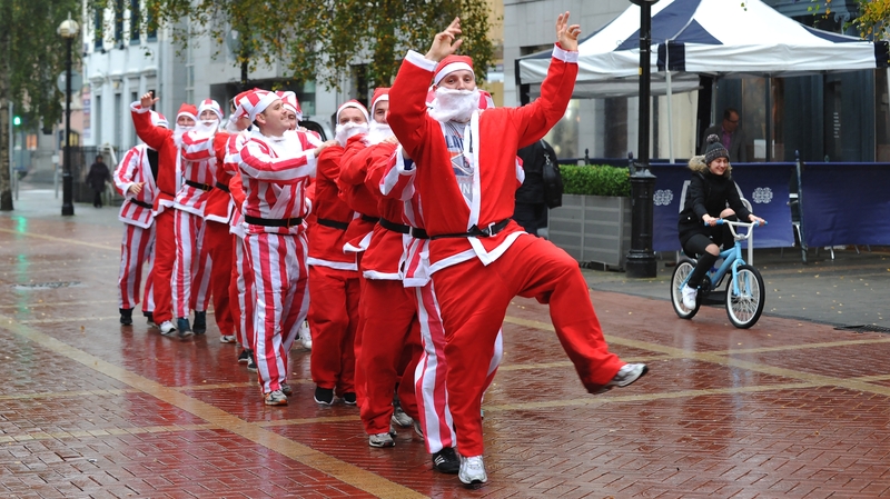 The show-stopping sight of the Defence Force members danced their way around Dundalk town