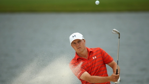 Three birdies and an eagle on the back nine got Jordan Spieth back into contention in Sydney