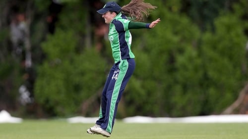 Cecelia Joyce led from the front for the dominant Irish, making 39 of an opening stand of 74