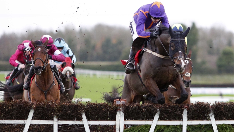 Arctic Fire clears the final flight at Fairyhouse