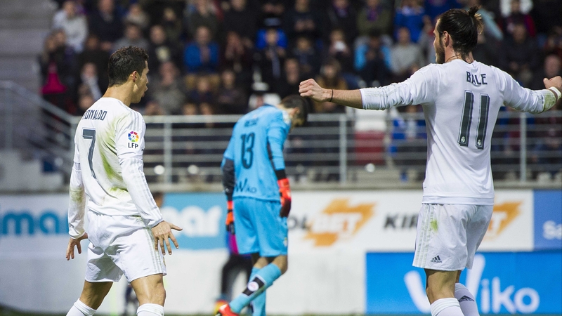Gareth Bale and Cristiano Ronaldo were both on target for Real Madrid