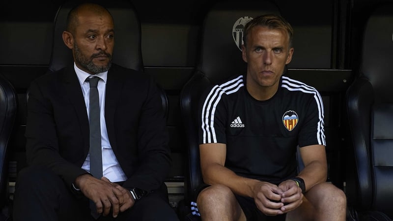 Nuno Espirito Santo (left) resigned on Sunday night