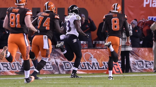 Will Hill races home for the match-winning touchdown