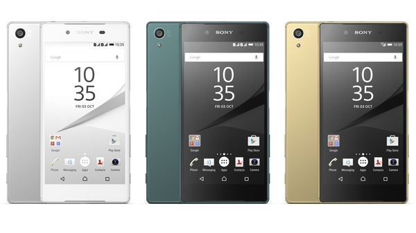 The Z5 has a fingerprint sensor and new camera