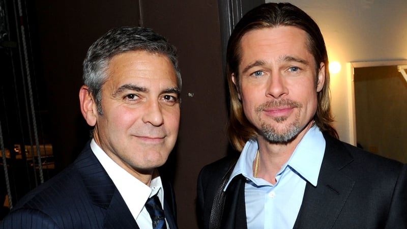 George Clooney and Brad Pitt