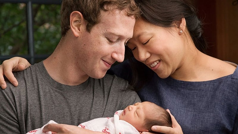 Zuckerberg shared this photo to his Facebook page